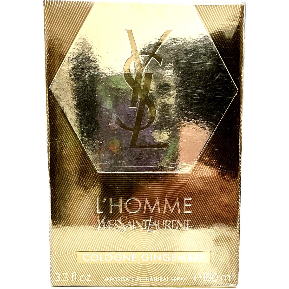 L`homme Cologne Gingembre by Yves Saint Laurent For Men 3.3 oz Spray