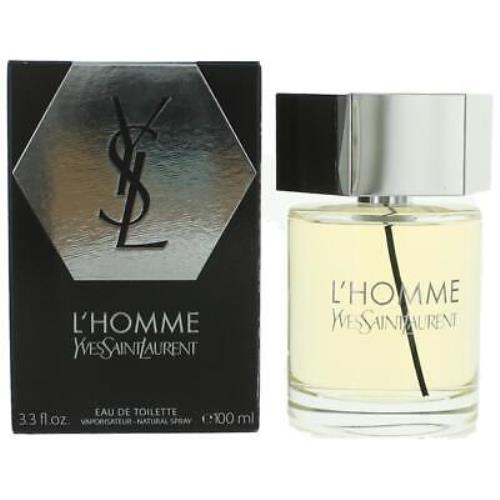 L`homme by Yves Saint Laurent 3.3 oz Edt Spray For Men