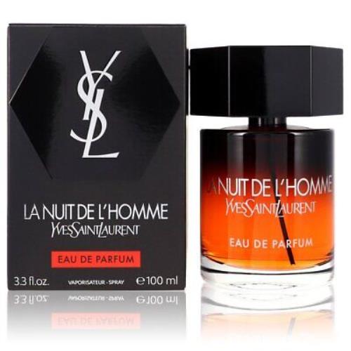La Nuit De L`homme By Yves Saint Laurent Eau De Parfum Spray 3.3oz/100ml For Men