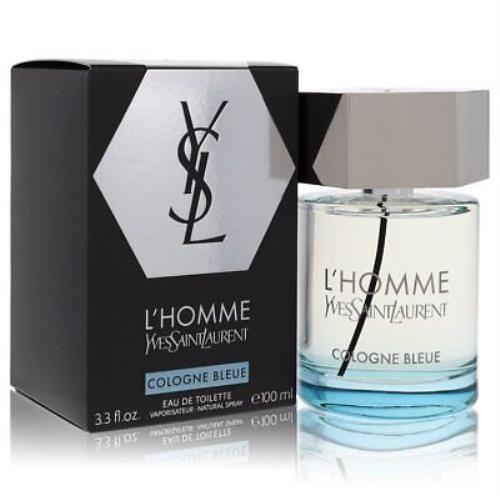 L`homme Cologne Bleue by Yves Saint Laurent Eau De Toilette Spray 3.4 oz For Men