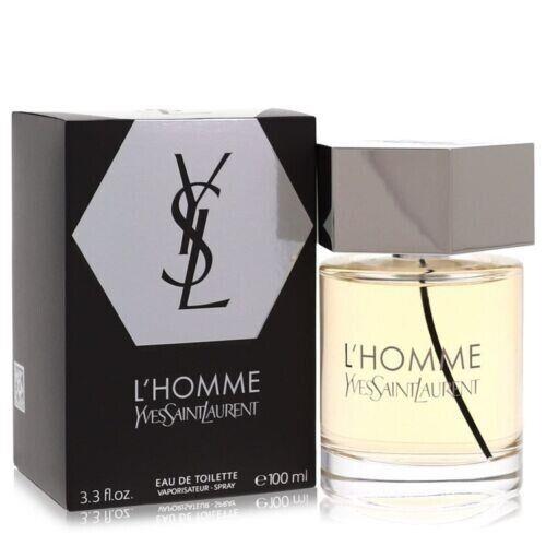 L`homme by Yves Saint Laurent Eau De Toilette Spray 3.4 oz For Men Box