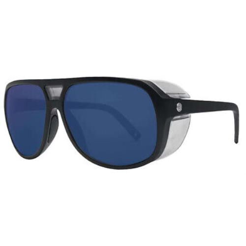 Electric Stacker Sunglasses - Matte Black / Blue Polarized Pro