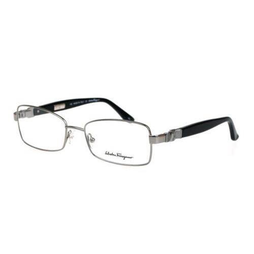 Salvatore Ferragamo Designer Reading Glasses 2106 in Silver-black