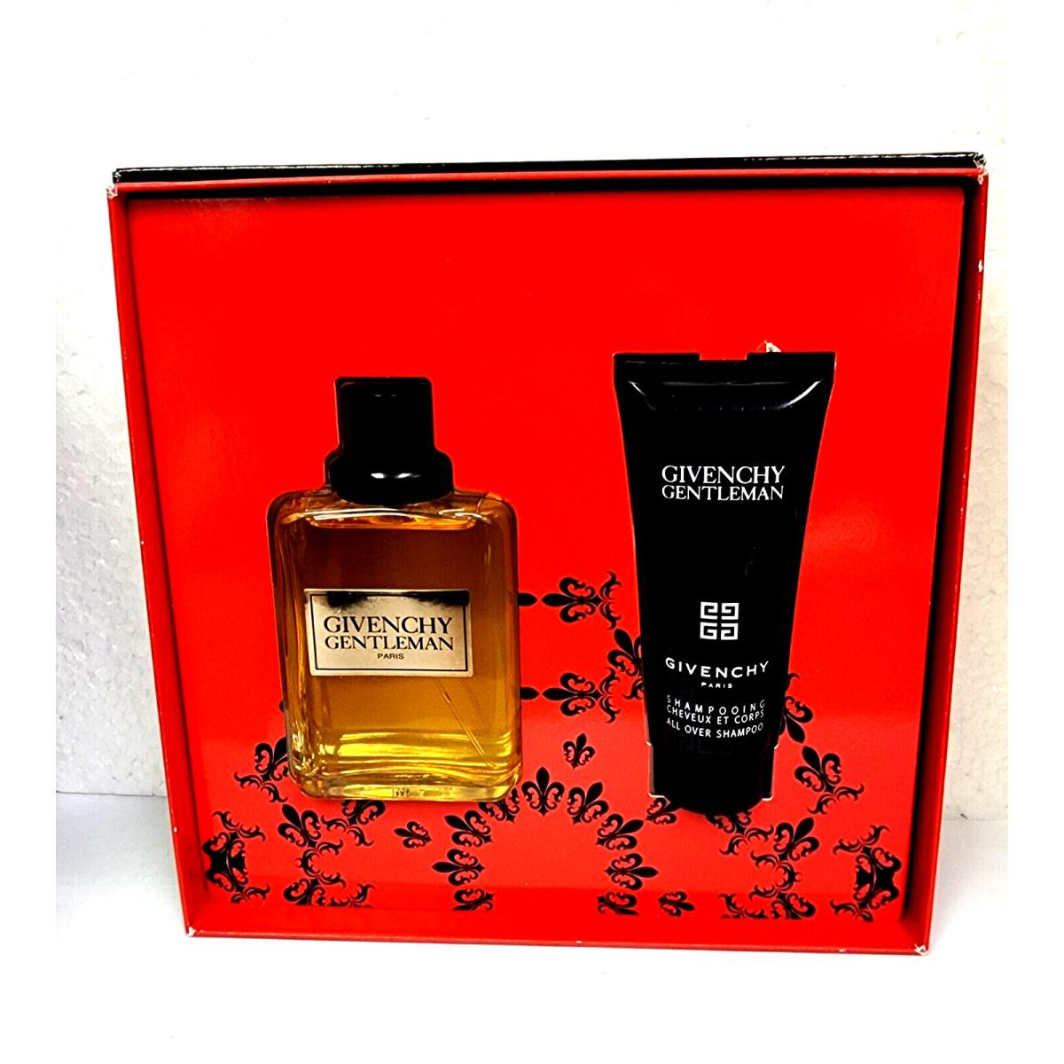 Givenchy Gentleman Set Men 3.3 OZ Edt Spr 2.5 OZ All Over Shampoo