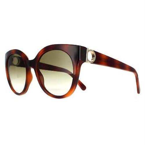 Salvatore Ferragamo SF1031S 214 Sunglasses Tortoise Frame Green Lenses 53 Mm