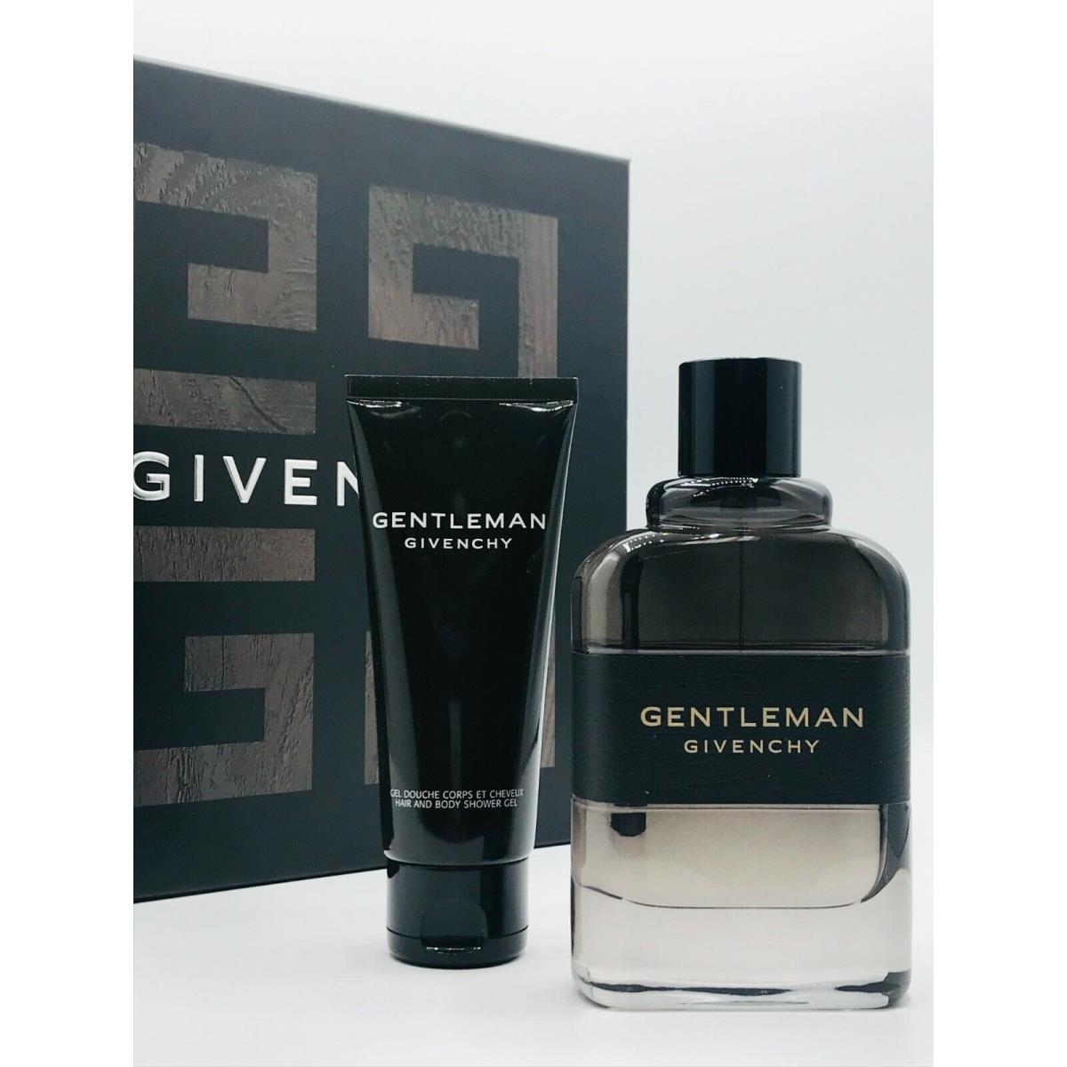 Givenchy Gentleman Boisee Men 2pc Set Parfum Spray 3.3 oz Shower Gel 2.5 oz