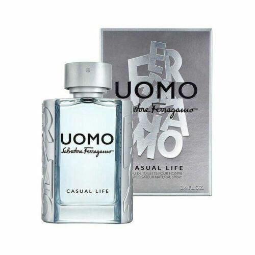 Salvatore Ferragamo Uomo Casual Life For Men Eau de Toilette Spray 3.4 oz