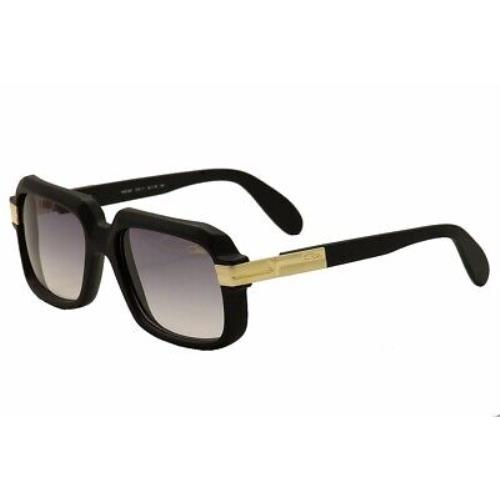 Cazal Legends MOD607 607 011SG Matte Black/gold/grey Gradient Sunglasses 56mm - Frame: Black, Lens: Gray