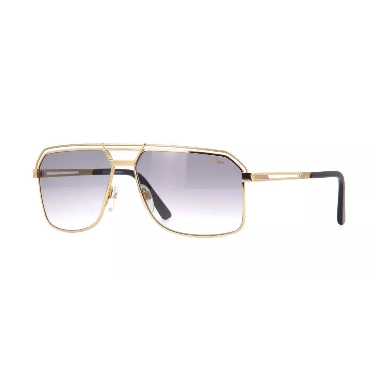 Cazal Legends 992 001 Black Gold Grey Gradient Lenses Sunglasses - Frame: Black, Lens: Gray