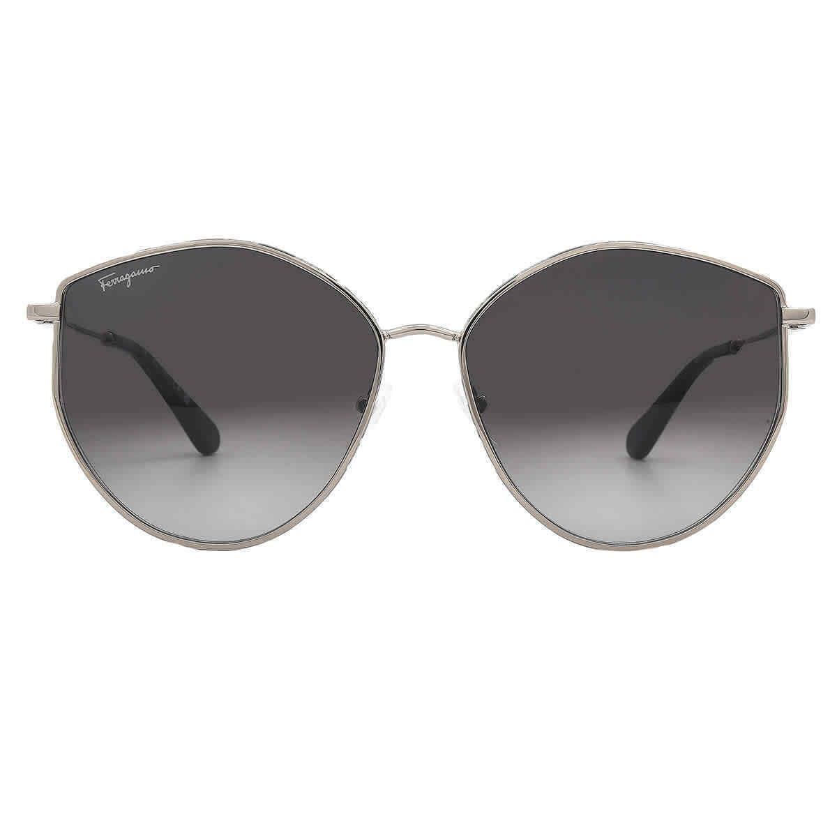 Salvatore Ferragamo Grey Gradient Irregular Ladies Sunglasses SF264S 785 60