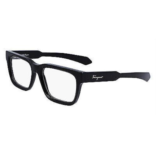 Salvatore Ferragamo Model SF2941 Men`s Eyeglasses Black Square 54mm