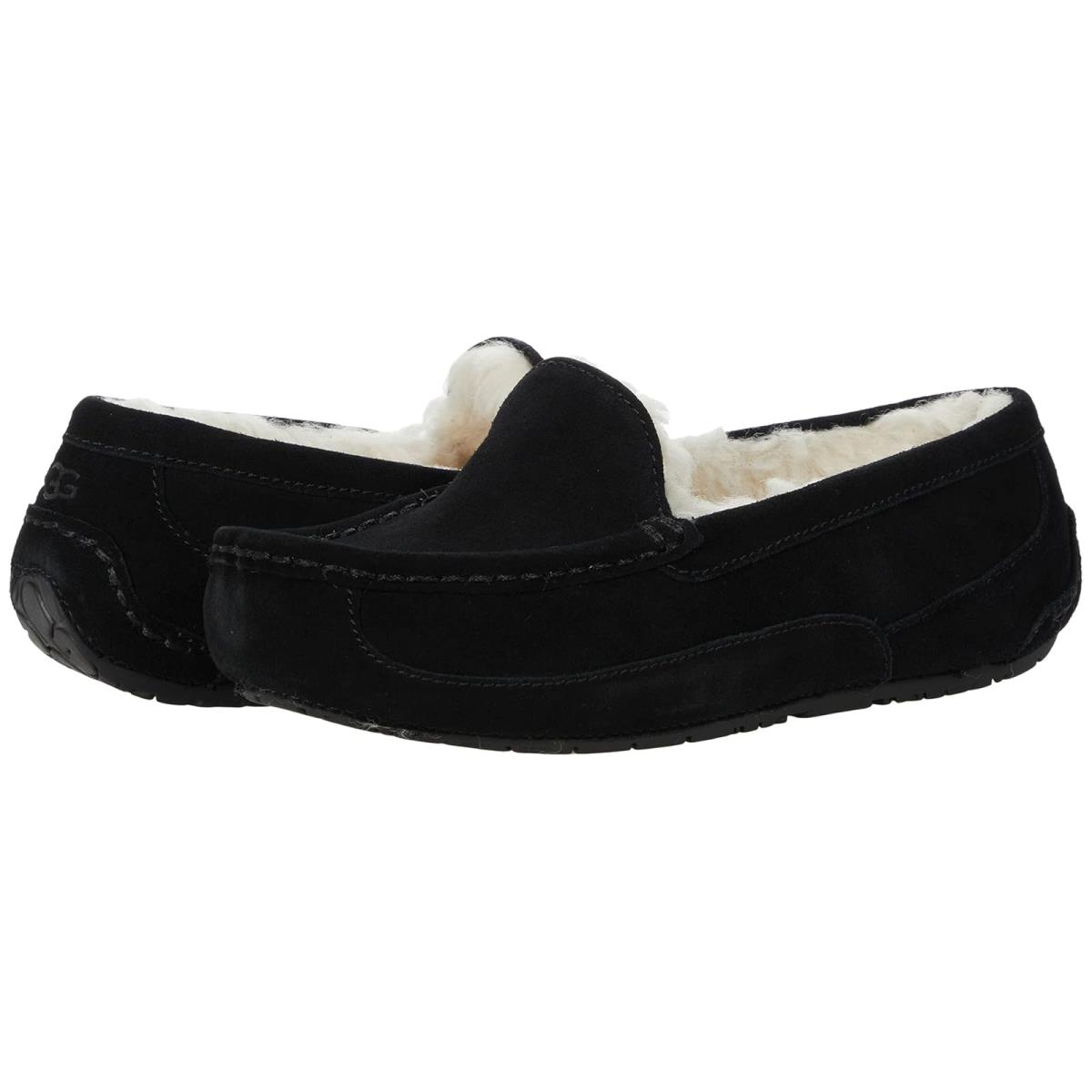 Boy`s Slippers Ugg Kids Ascot Little Kid/big Kid Black Suede