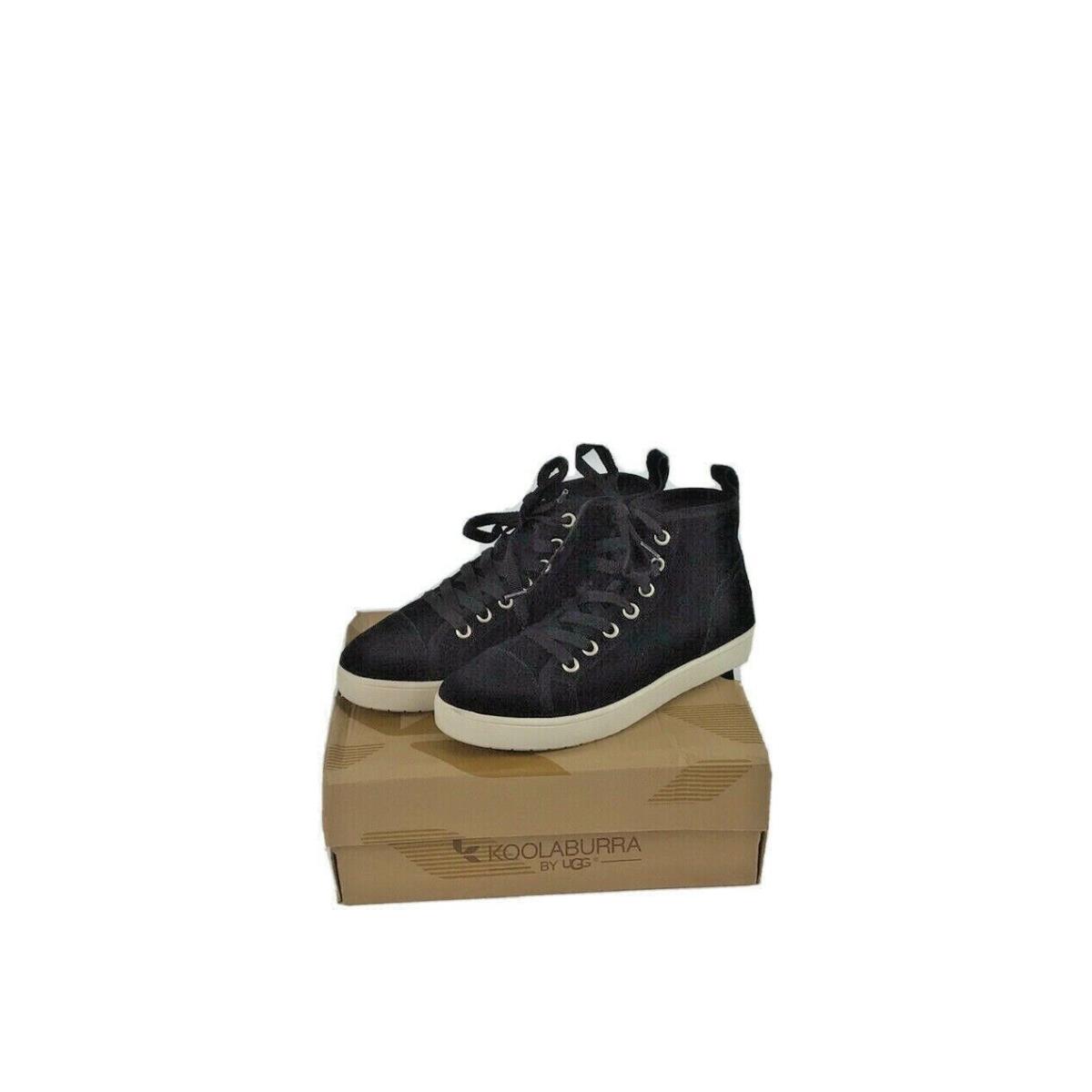 Ugg Koolaburra - Kellen Suede Leather Lace-up High Top Black Women`s Size US 5.5 - Black, Manufacturer: Black