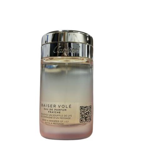 Cartier Baiser Vole Fraiche Eau DE Parfum Spray 100 ML/3.3 Fl.oz