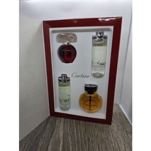 Cartier Travel Edition Miniatures Collection 3 x 5ml 1 x 7.5ml Bottles Rare Set