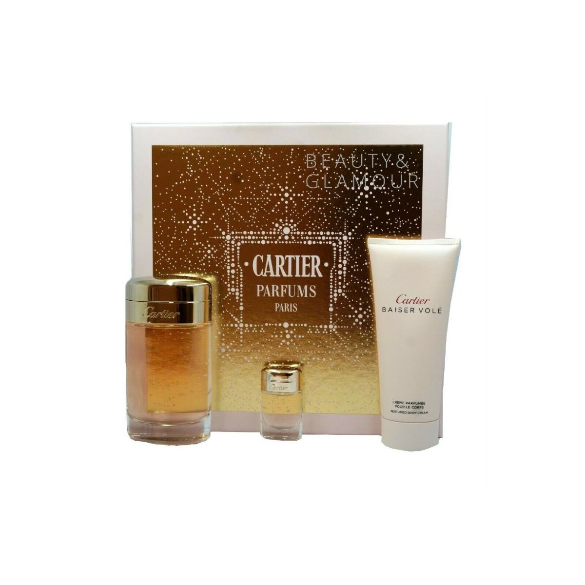 Baiser Vole BY Cartier Gift Set with Eau DE Parfum Spray 100 ML NIB-FP100006