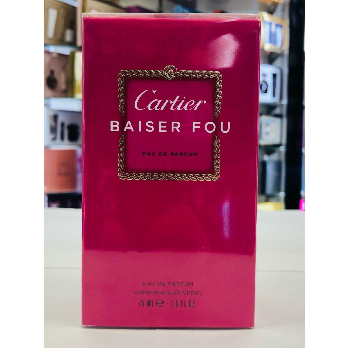 Cartier Baiser Fou Limited Edition Eau de Parfum Spray For Women 2.5 oz