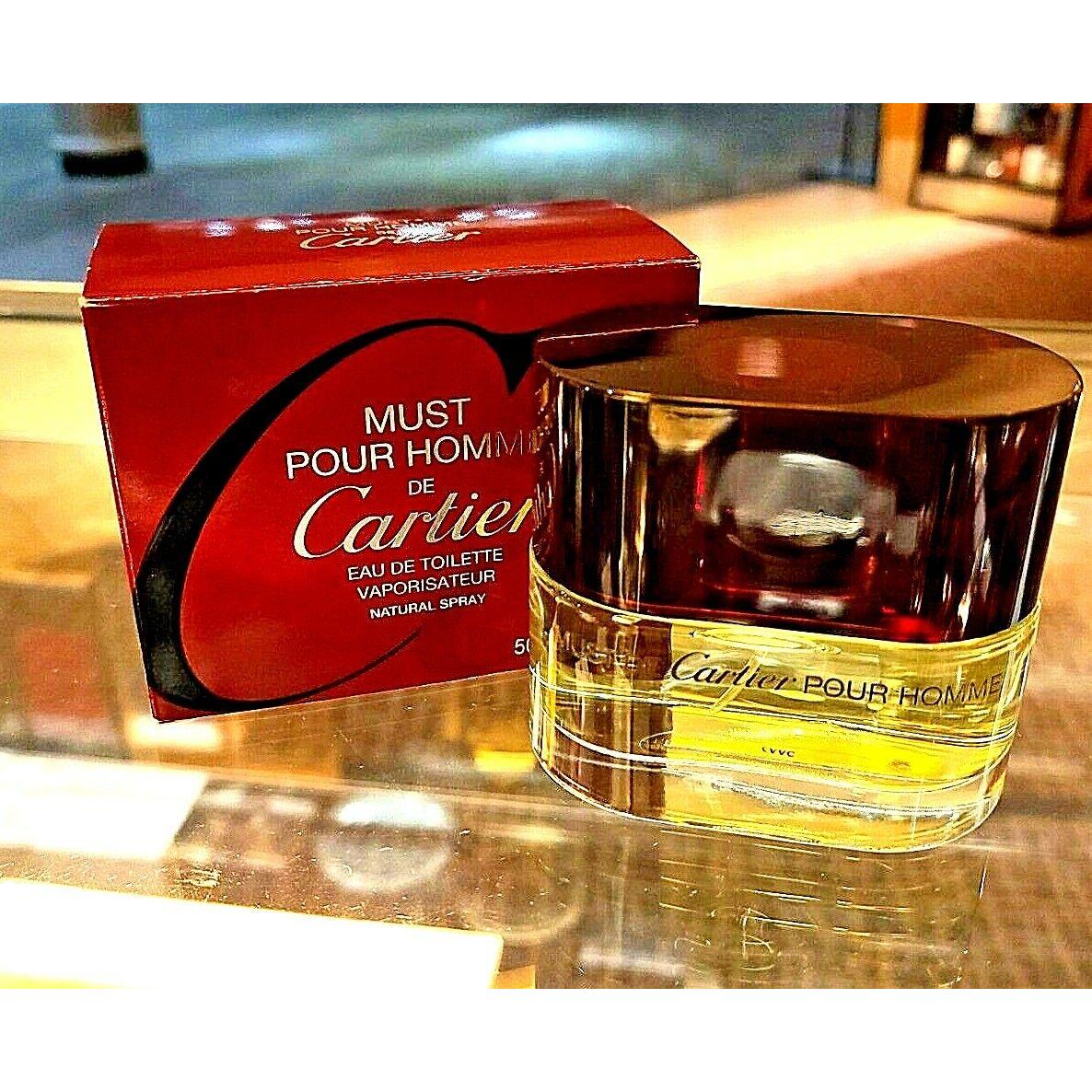 Must Pour Homme De Cartier 1.6 Spray In The Retail Box