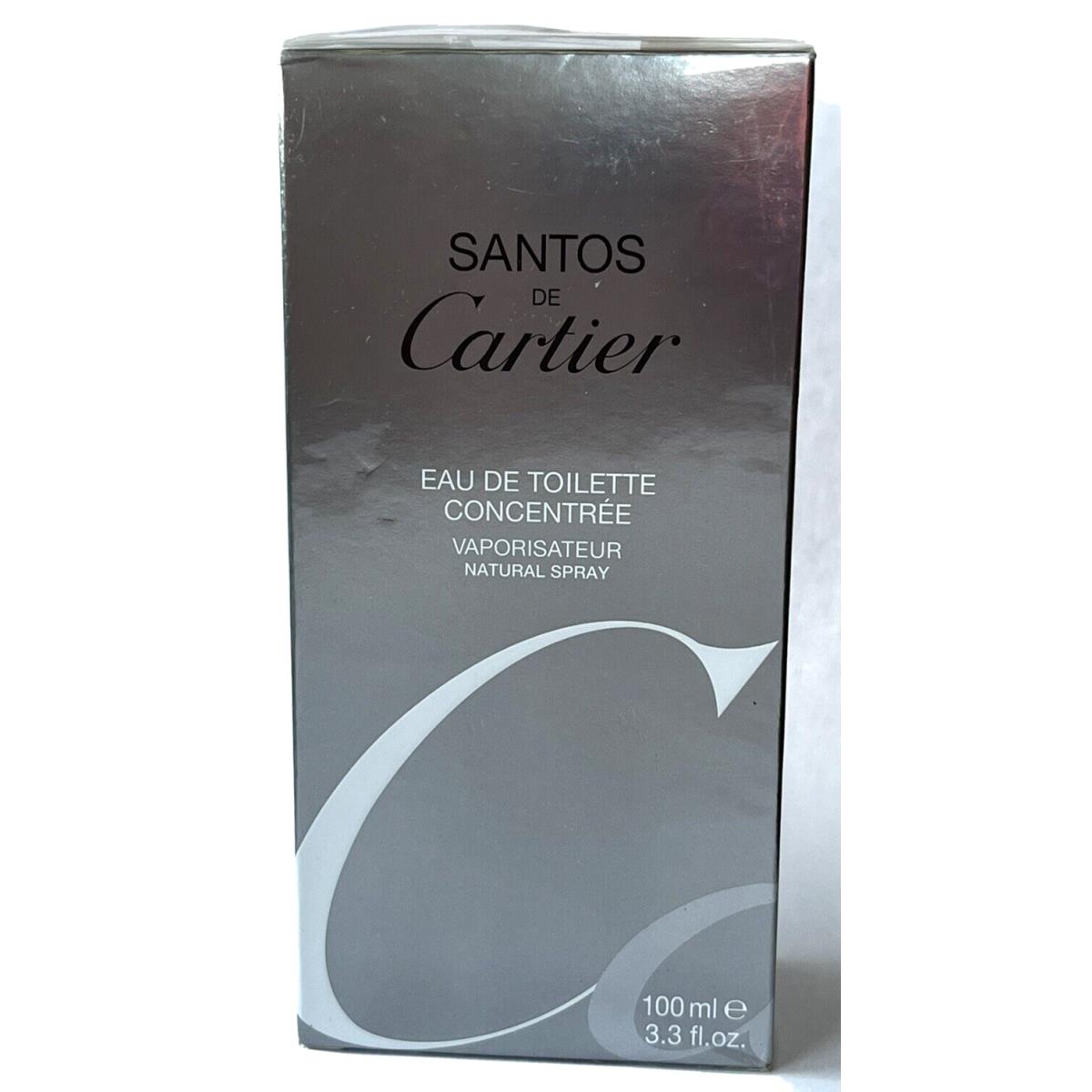 Santos DE Cartier by Cartier Eau De Toilette Concentree Spray 3.3 oz Vtg