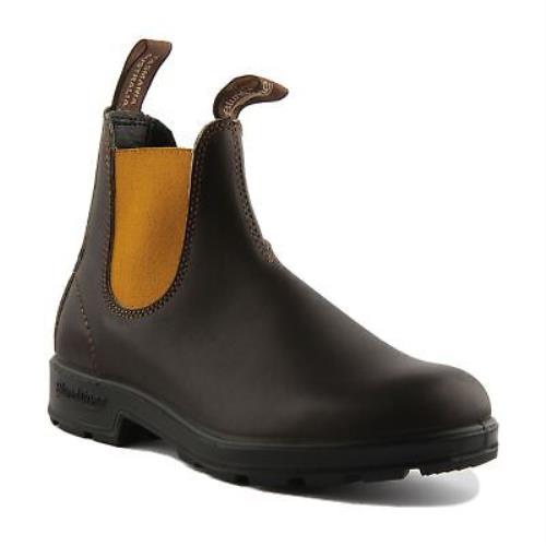 Blundstone 1919 Unisex Round Toe Leather Chelsea Boots In Brown US 4 - 13