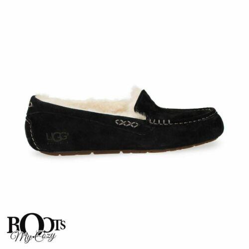 Ugg Ansley Black Slip ON Moccasins Shoes Slippers Size US 7/UK 5.5/EU 38