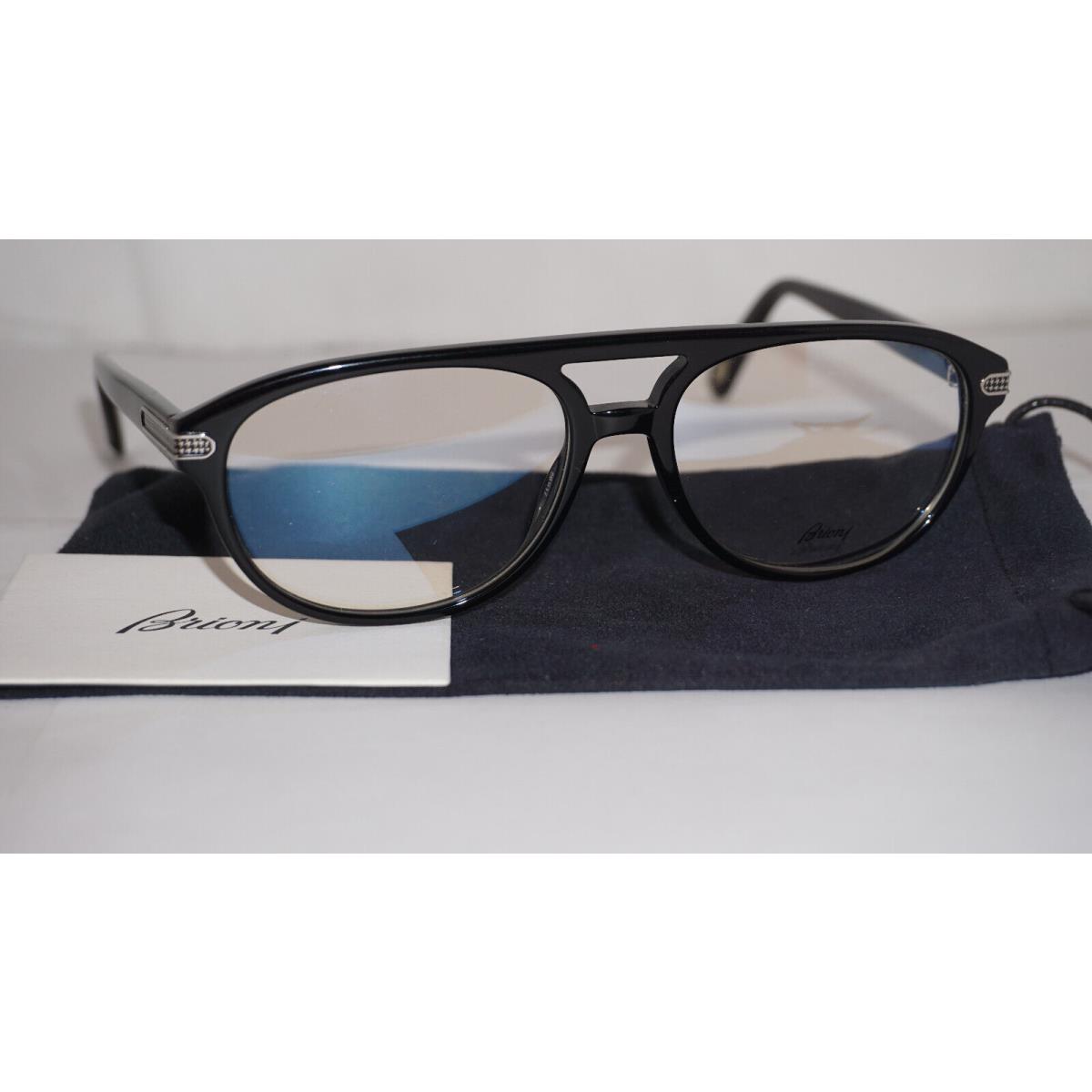 Brioni Eyeglasses Black Aviator BR0043OA 001 58 17 145