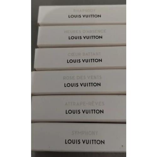 Louis Vuitton Perfume Sample Fragrance Spray 0.06 oz/2ml Lot Of 6