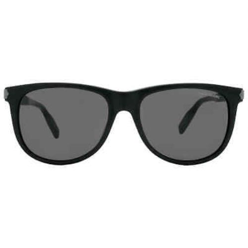 Montblanc Grey Square Men`s Sunglasses MB0031S 006 57 MB0031S 006 57