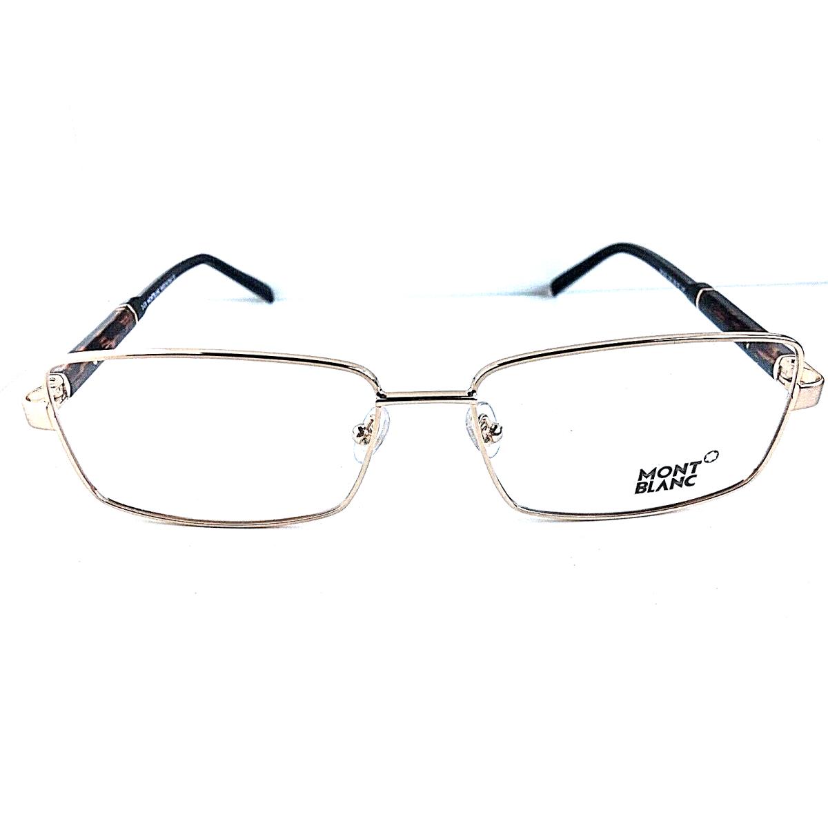 Montblanc MB 640 028 Gold 58mm Men`s Eyeglasses Frame Italy