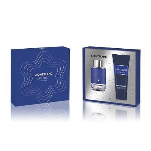 Montblanc Men`s Explorer Ultra Blue Gift Set Fragrances 3386460132268