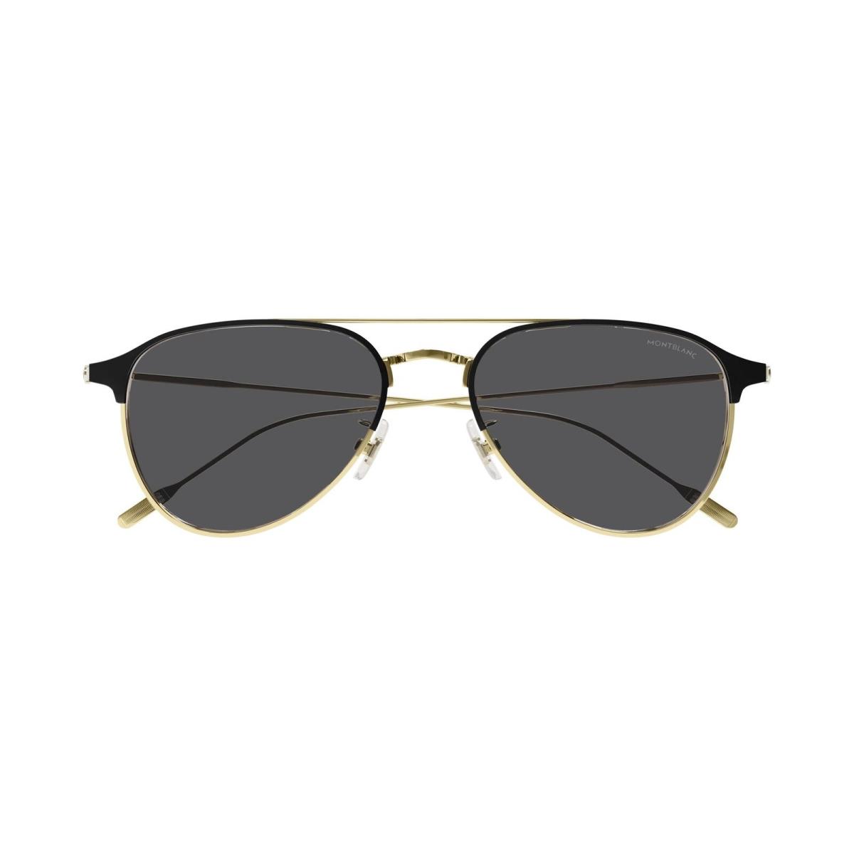 Montblanc Men`s 55mm Gold Sunglasses MB0190S-001-55