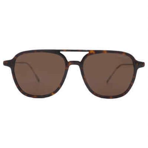 Montblanc Brown Square Men`s Sunglasses MB0003S 002 53 MB0003S 002 53