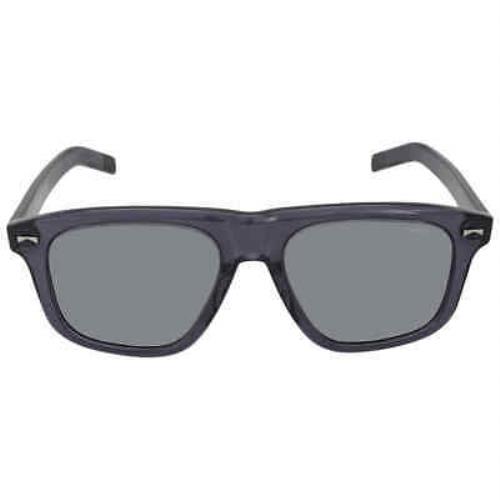 Montblanc Grey Square Men`s Sunglasses MB0227S 003 55 MB0227S 003 55