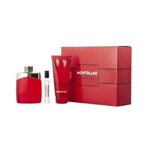 Montblanc Men`s Legend Red Gift Set Fragrances 3386460130455