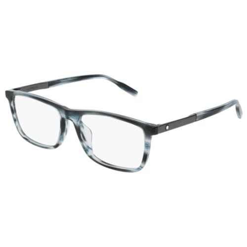 Montblanc Established MB0021OA 004 56 Eyeglasses Blue Optical Frame