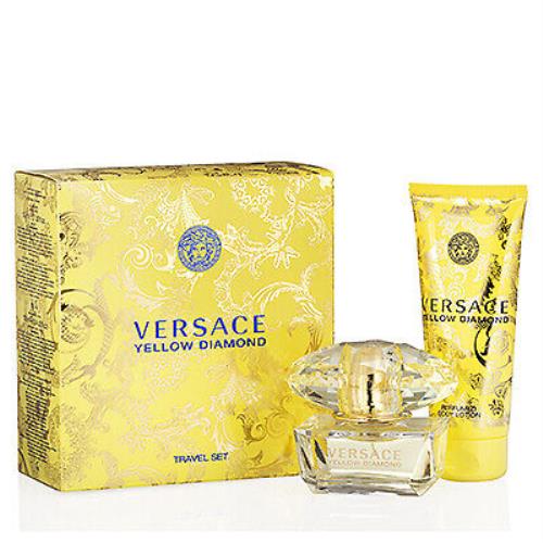 Versace Yellow Diamond by Versace Travel Set w