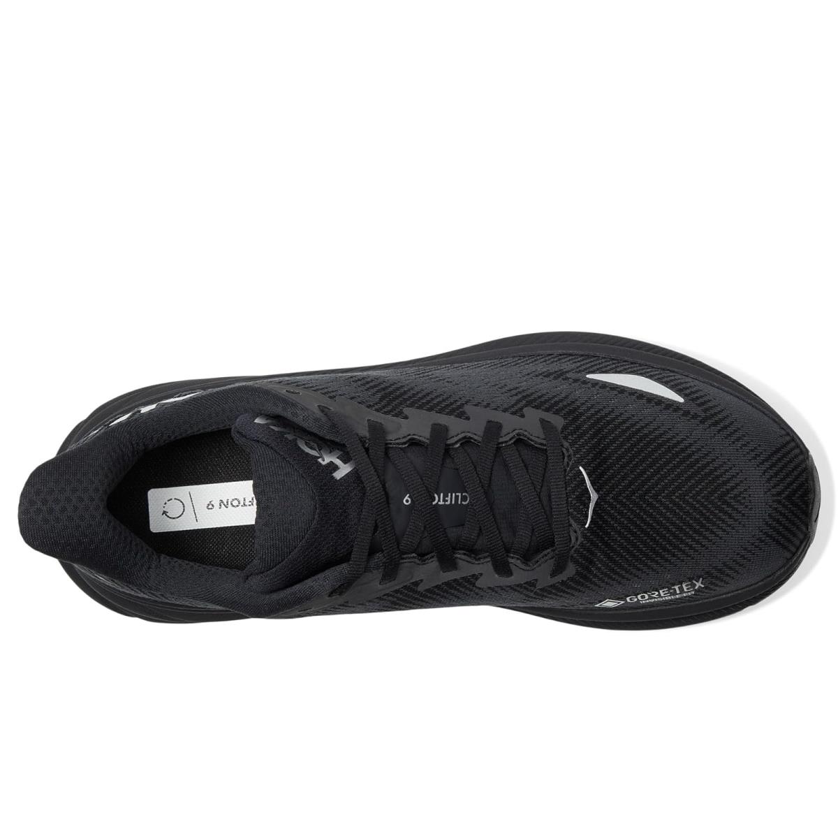 Man`s Sneakers Athletic Shoes Hoka Men`s Clifton 9 Gtx - Black/Black