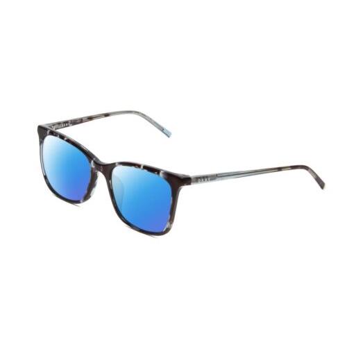 Dkny DK500S Women Cateye Polarized Sunglasses in Teal Blue Crystal Tortoise 54mm
