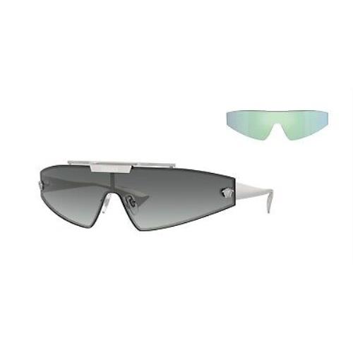 Versace Sunglasses VE2265 10011 Silver / Grey Gradient Mirror Lens