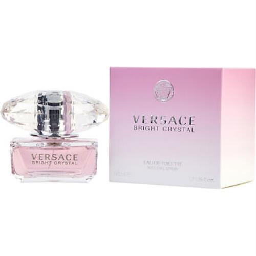 Versace Bright Crystal Perfume For Women 1.7 oz Eau De Toilette Spray