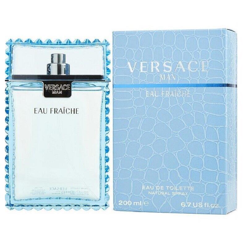 Versace Man Eau Fraiche For Men Cologne 6.7 oz 200 ml Edt Spray