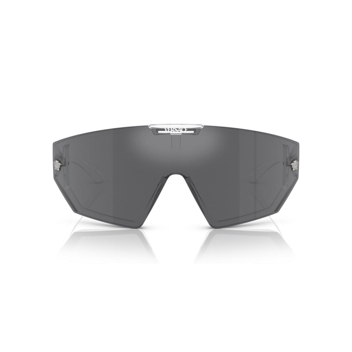 Versace Sunglasses VE4461 1486V Crystal / Grey Mirror Black Mirror Blue Lens
