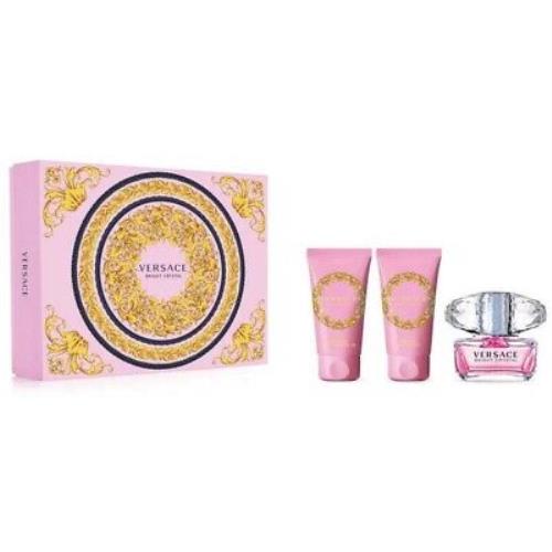 Versace Ladies Bright Crystal Gift Set Fragrances 8011003876570