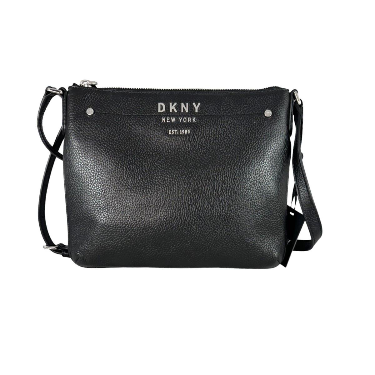 Dkny York Erin Crossbody Purse Black Leather