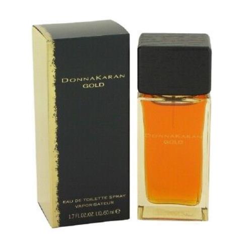 Gold Donna Karan 1.7 oz / 50 ml Eau De Toilette Edt Women Perfume Spray