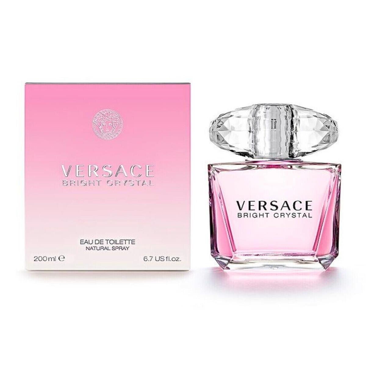 Versace Bright Crystal Eau De Toilette Spray For Women 6.7oz Box