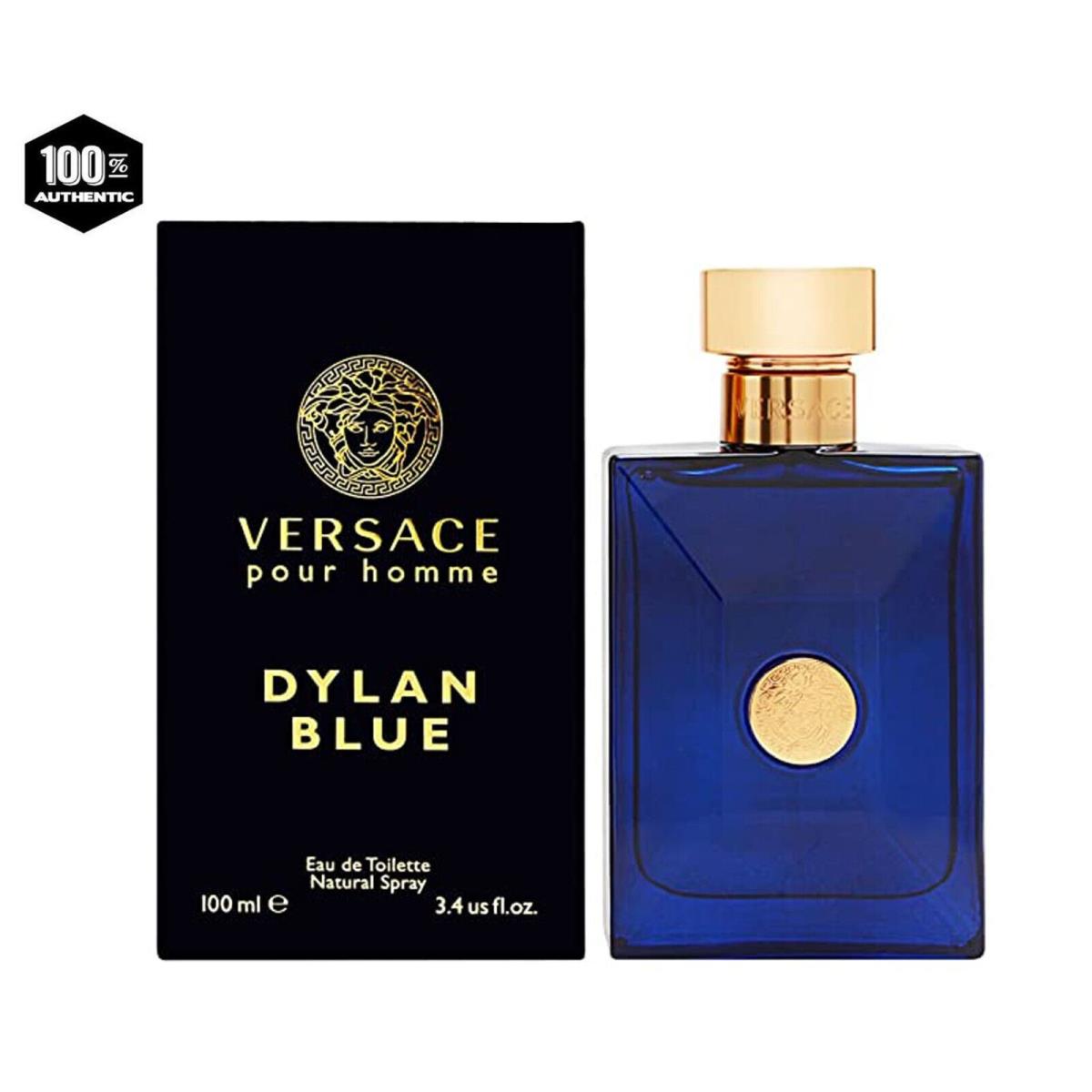 Versace Dylan Blue Cologne For Men 3.4 oz / 100 ml Edt Spray