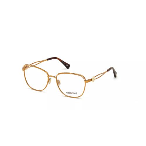 Roberto Cavalli RC5102 042 Women Eyewear Copper / Havana Round Square Metal
