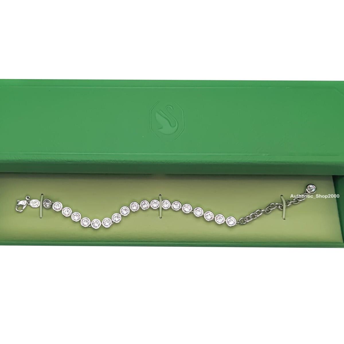 Swarovski Sparkling Imber Rhodium Pl Tennis Bracelet 5682666