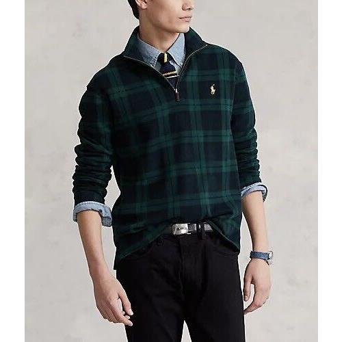 Men`s Polo Ralph Lauren Plaid Estate-rib Pullover S - 2XL